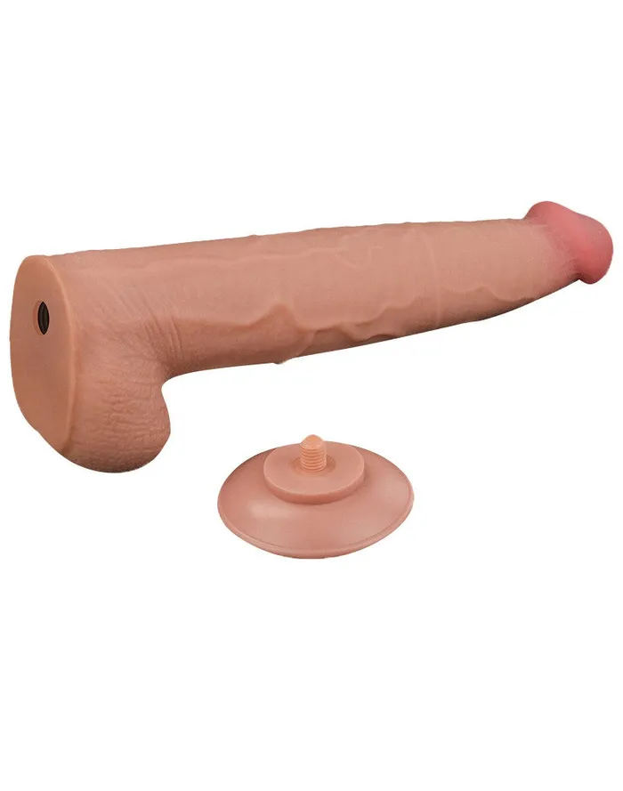 Lovetoy - Dildo - Sliding Skin Dildo - Lengte 34 cm - Lichte Huidskleur | Lovetoy Dildos