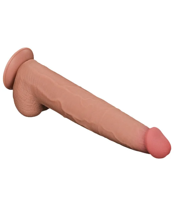 Lovetoy - Dildo - Sliding Skin Dildo - Lengte 34 cm - Lichte Huidskleur | Lovetoy Dildos