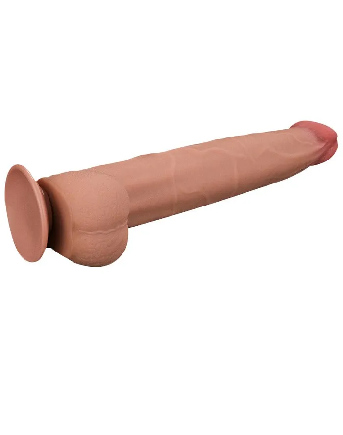 Lovetoy - Dildo - Sliding Skin Dildo - Lengte 34 cm - Lichte Huidskleur | Lovetoy Dildos