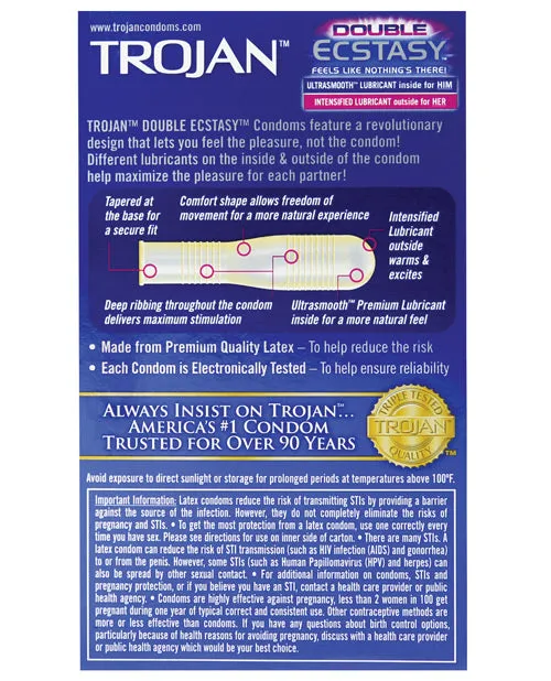 Dildos Paradise Marketing Trojan Double Ecstasy Condom