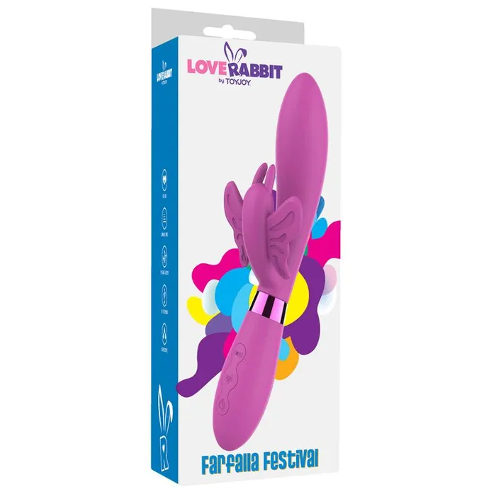 ToyJoy Vibrators ToyJoy Love Rabbit Farfalla Festival Vibrator Purple ToyJoy Vibrators ToyJoy Love Rabbit Farfalla Festival Vibrator Purple