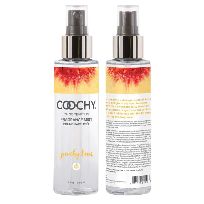 Classic Brands Vibrators Coochy Oh So Tempting Fragrance Mist Peachy Keen 4 Fl Oz