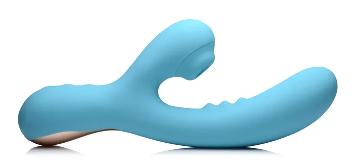 XR Brands inmi Vibrators 8x Silicone Suction Rabbit Teal XR Brands inmi Vibrators 8x Silicone Suction Rabbit Teal