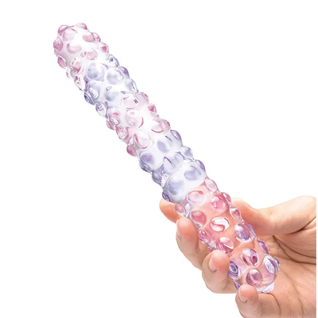 Glas Dildos Purple Rose Nubby Glass Dildo